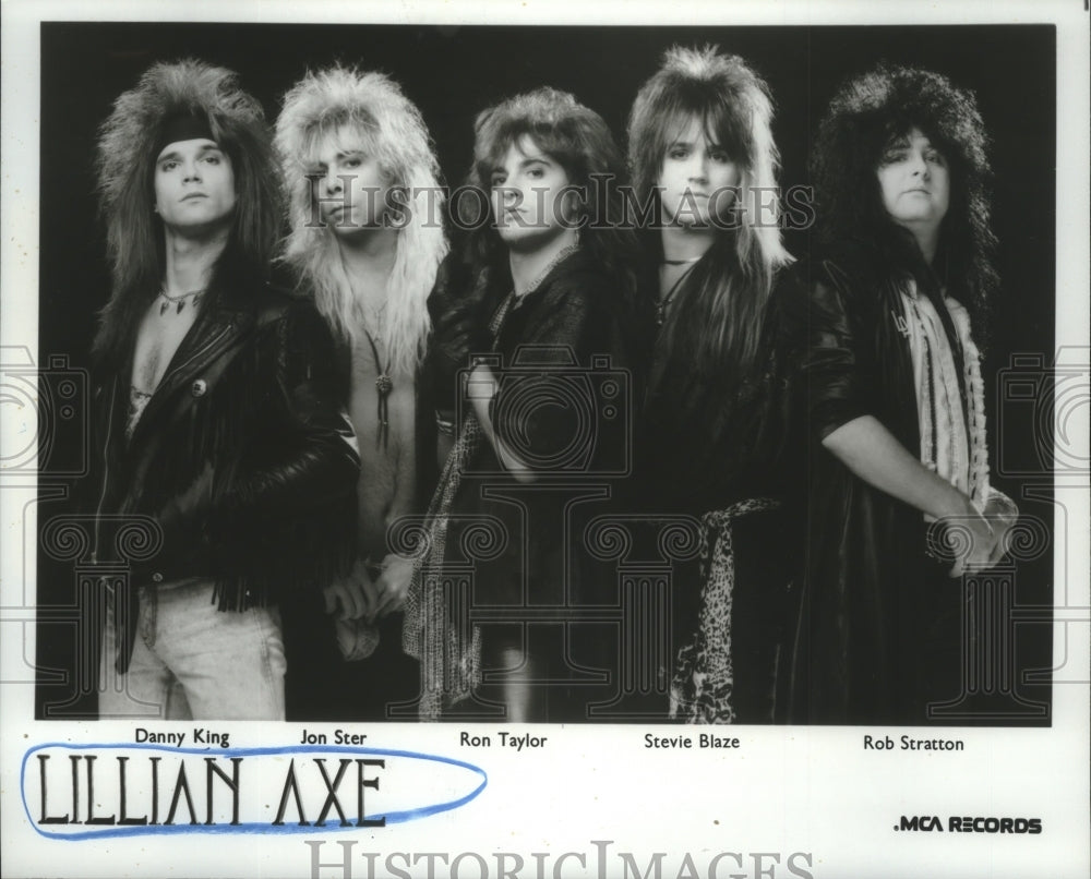 1988 Press Photo Members of the music group Lillian Axe - hcp04891- Historic Images