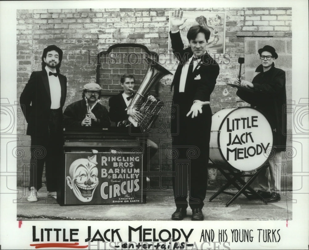 1991 Press Photo Entertainers Little Jack Melody and his Young Turks.- Historic Images