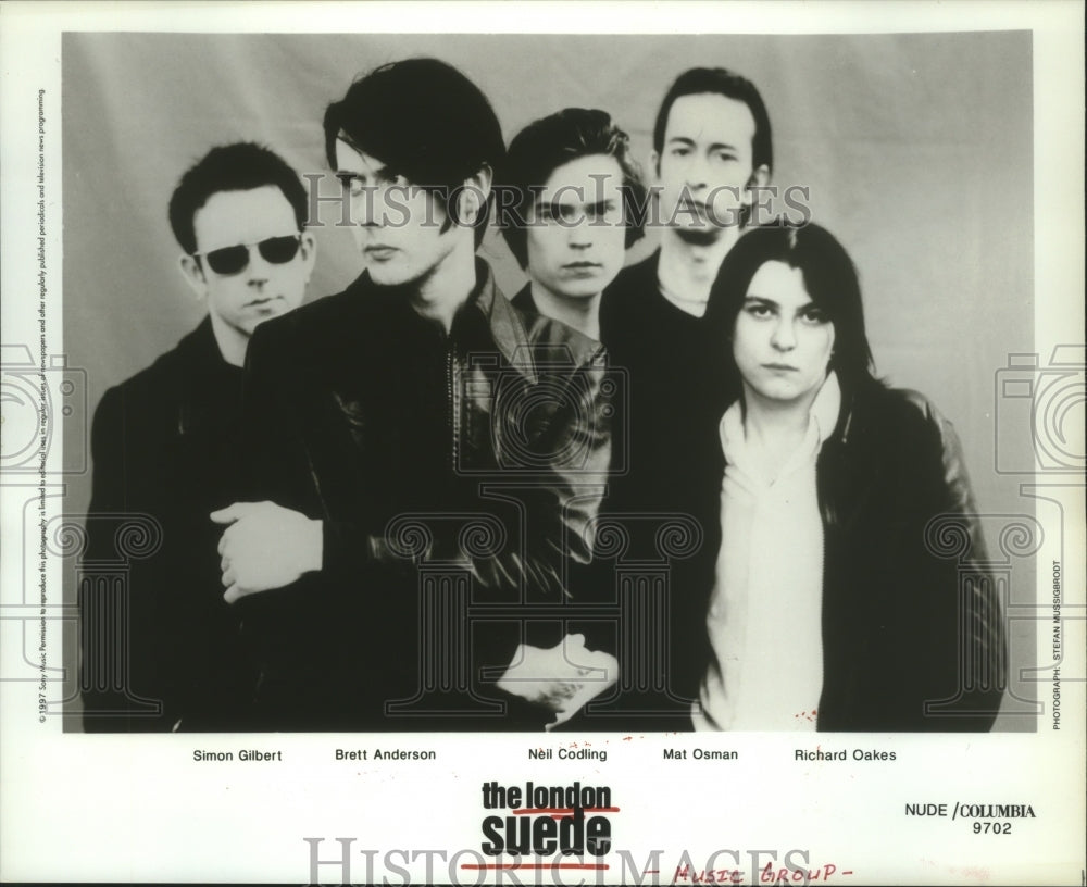 1997 Press Photo Music group The London Suede. - hcp04920- Historic Images