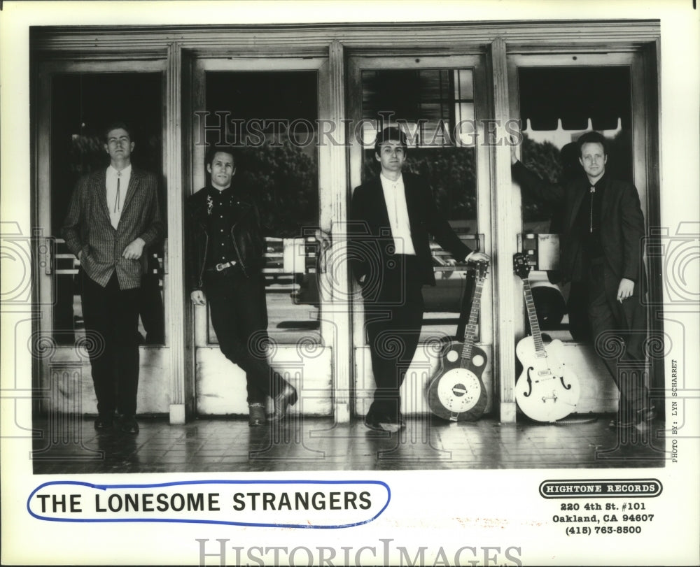 1989 Press Photo Rock music group The Lonesome Strangers. - hcp04925- Historic Images