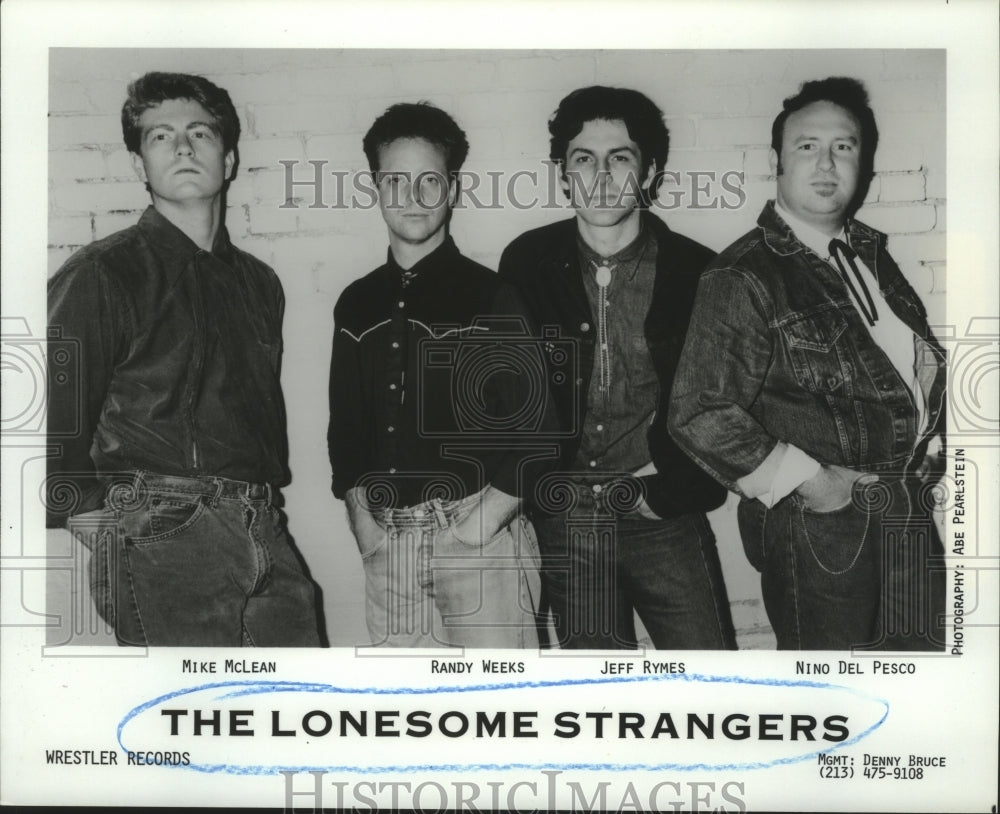 1987 Press Photo Music group The Lonesome Strangers. - hcp04943- Historic Images