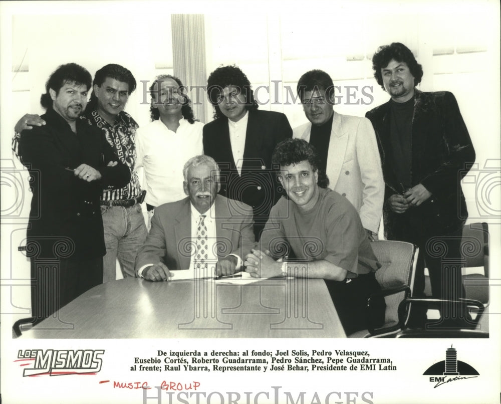 1996 Press Photo Music group Los Mismos. - hcp04952- Historic Images