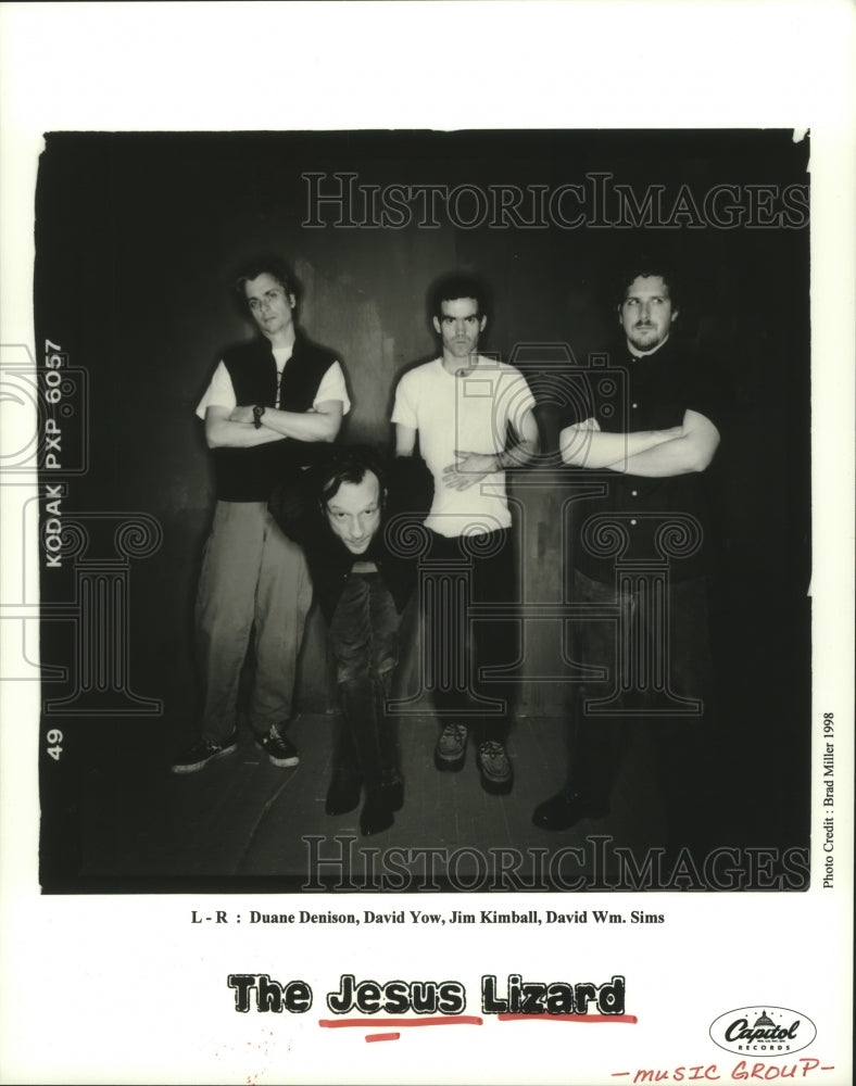 1998 Press Photo Members of the music group &quot;The Jesus Lizard&quot;. - hcp04987- Historic Images