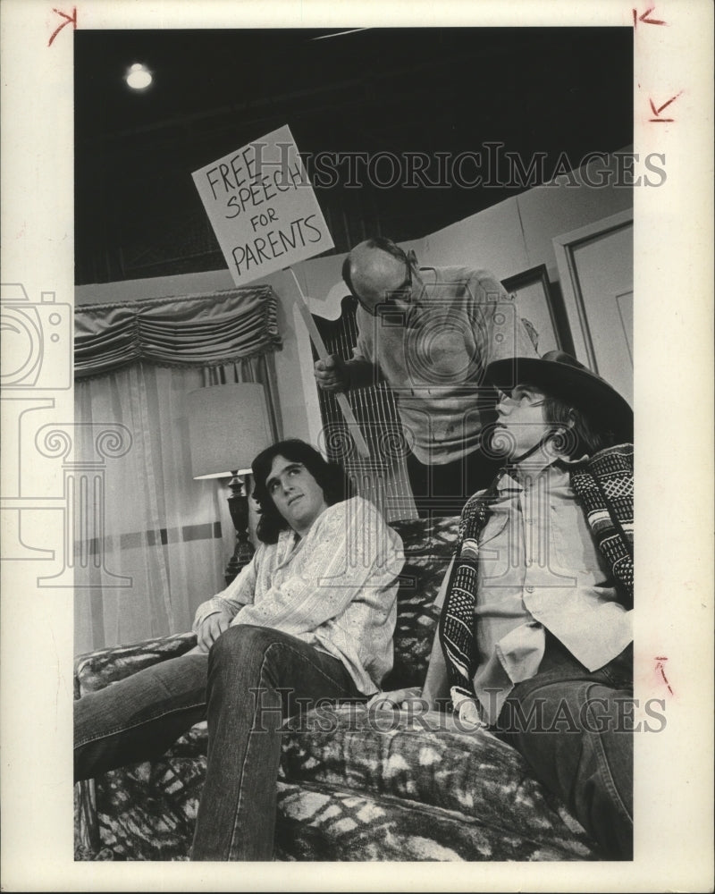 1979 Press Photo Scene from What Did We Do Wrong? at The Balinese Dinner Theatre- Historic Images