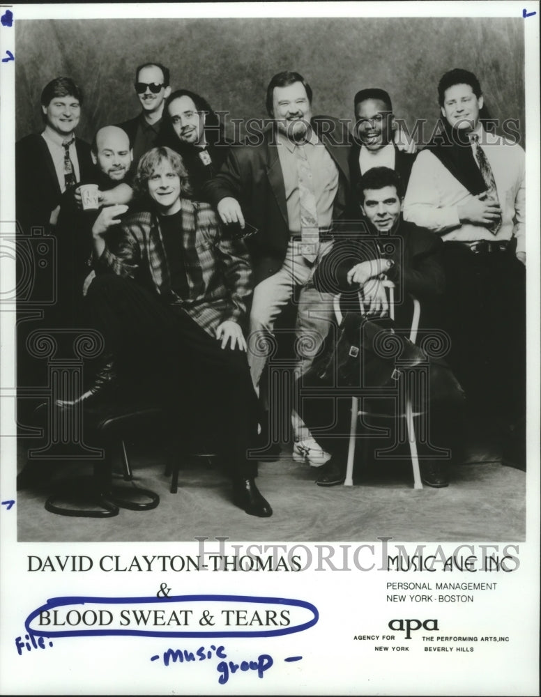 1994 Press Photo David Clayton-Thomas &amp; Blood, Sweat &amp; Tears. - hcp05008- Historic Images