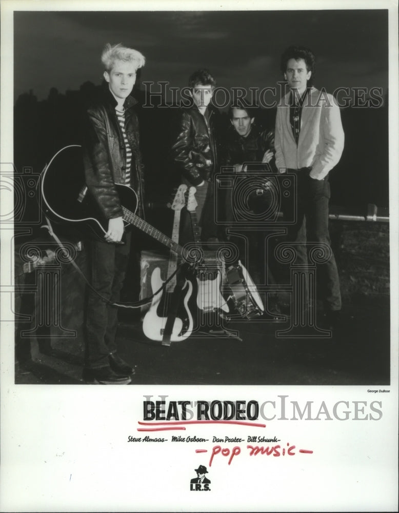 1985 Press Photo Members of pop music &quot;Beat Rodeo&quot;. - hcp05019- Historic Images