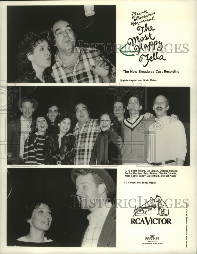 1992 Press Photo Members of the cast of &quot;The Most Happy Fella&quot; Broadway show- Historic Images