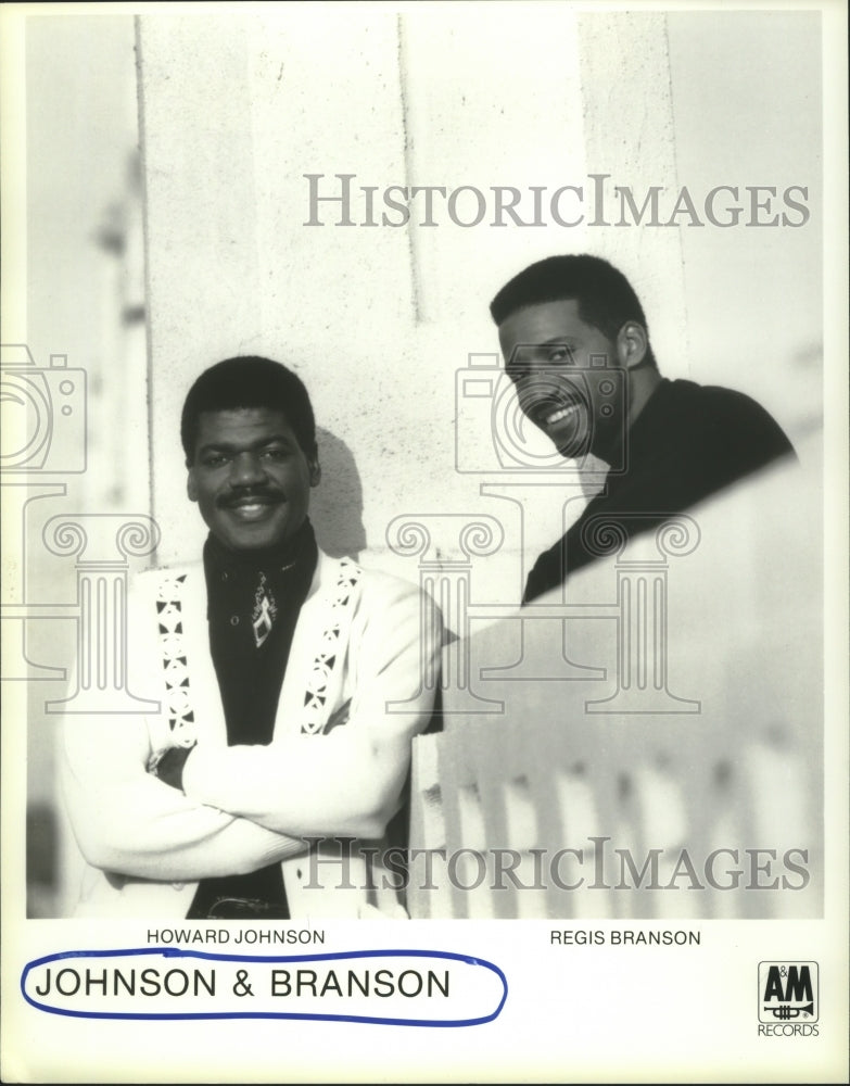 1990 Press Photo Members of the music duo Johnson &amp; Branson - hcp05091- Historic Images