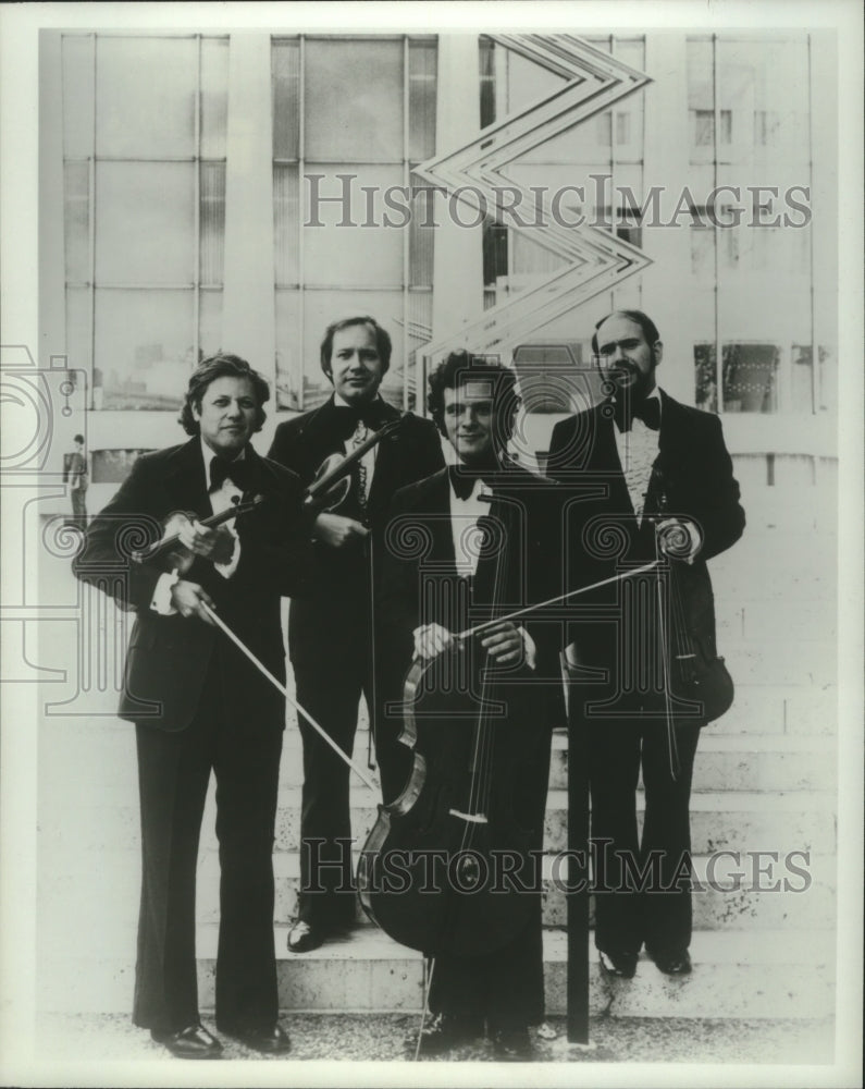 1980 Press Photo Members of the music group The Juilliard String Quartet- Historic Images