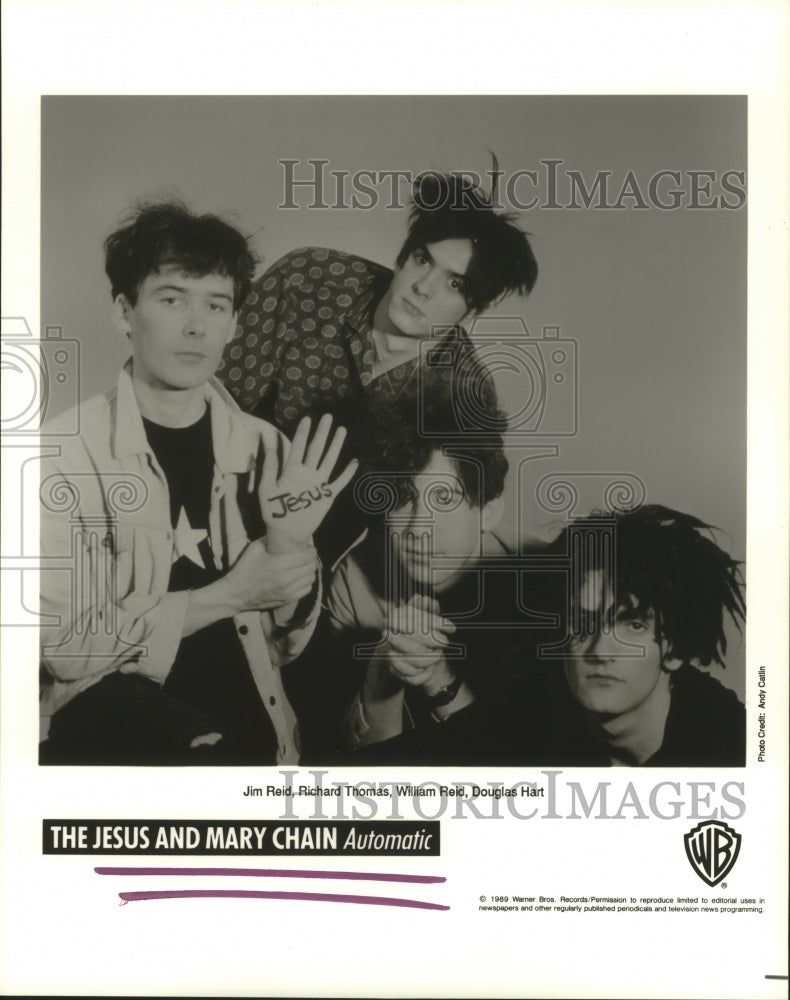 1989 Press Photo Members of the music group The Jesus and Mary Chain Automatic- Historic Images