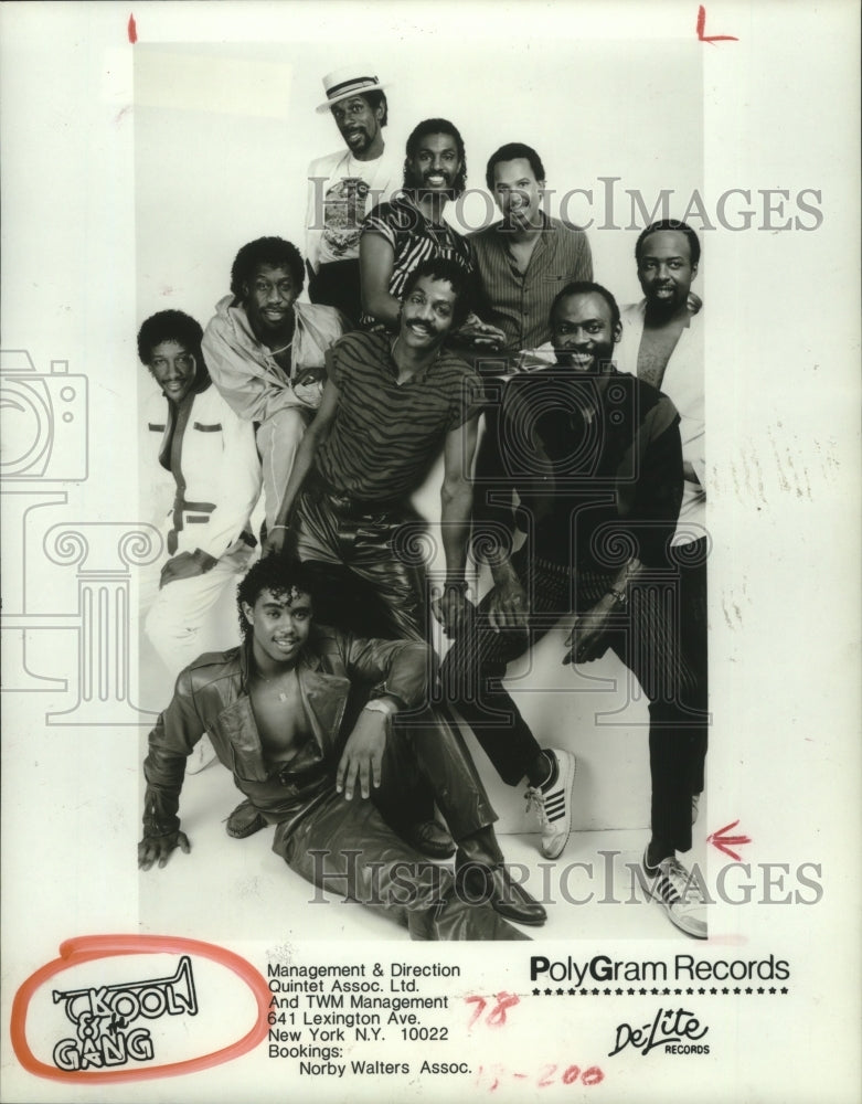 1984 Press Photo Members of the music group Kool &amp; The Gang - hcp05136- Historic Images