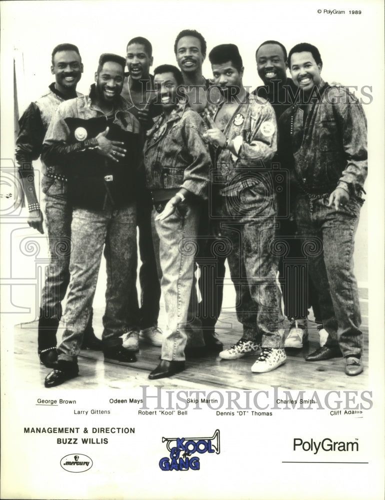 1989 Press Photo Members of the music group Kool &amp; The Gang - hcp05139- Historic Images