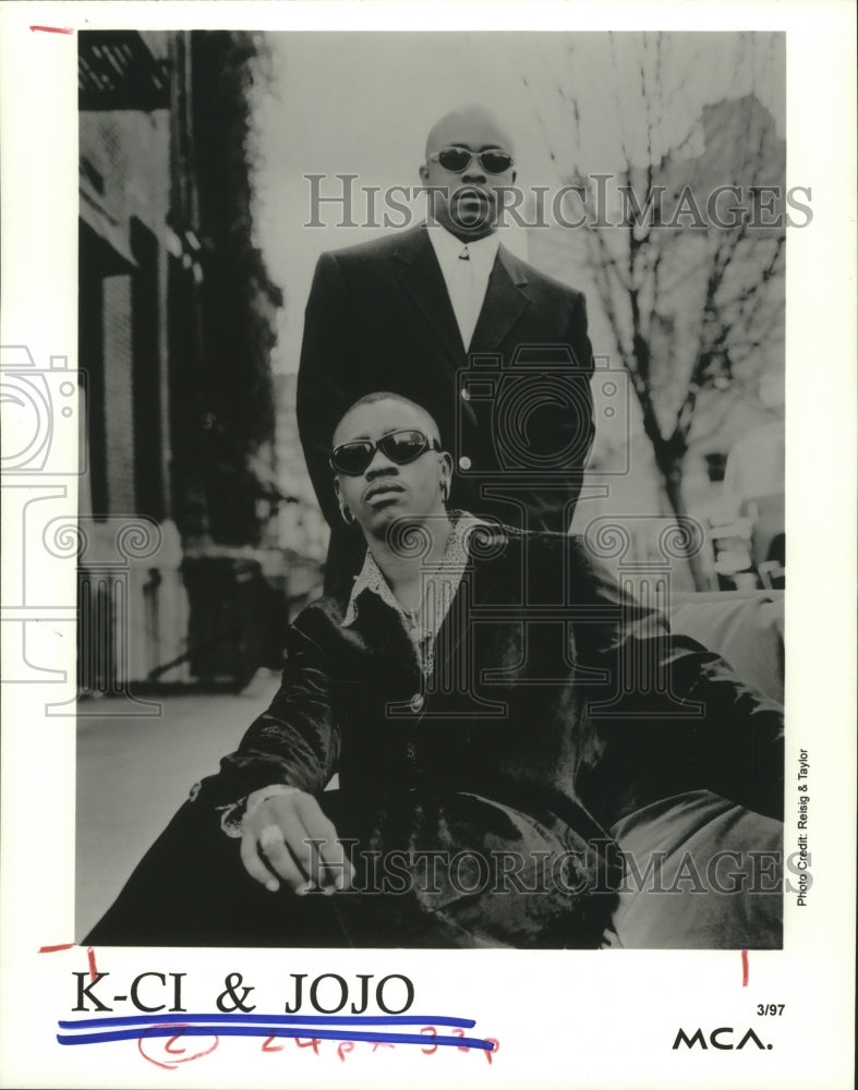 1997 Press Photo Members of the music group K-Ci and JoJo - hcp05149- Historic Images