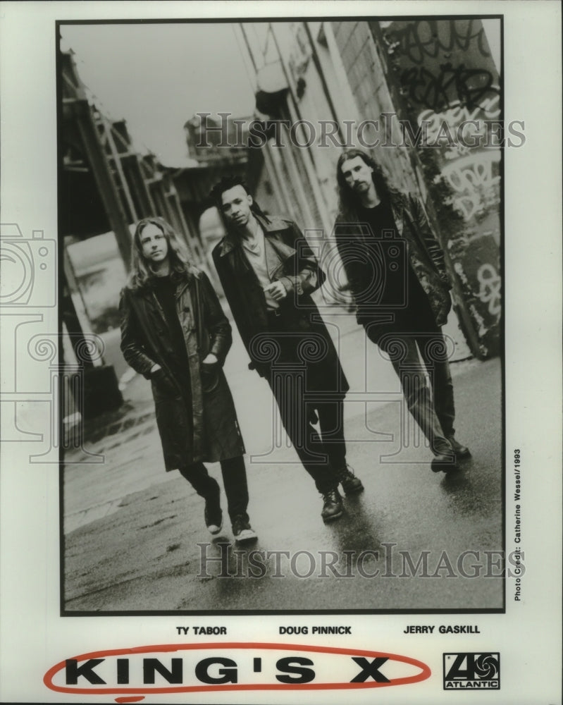 1994 Press Photo Ty Tabor, Doug Pinnick and Jerry Gaskill of King&#39;s X.- Historic Images