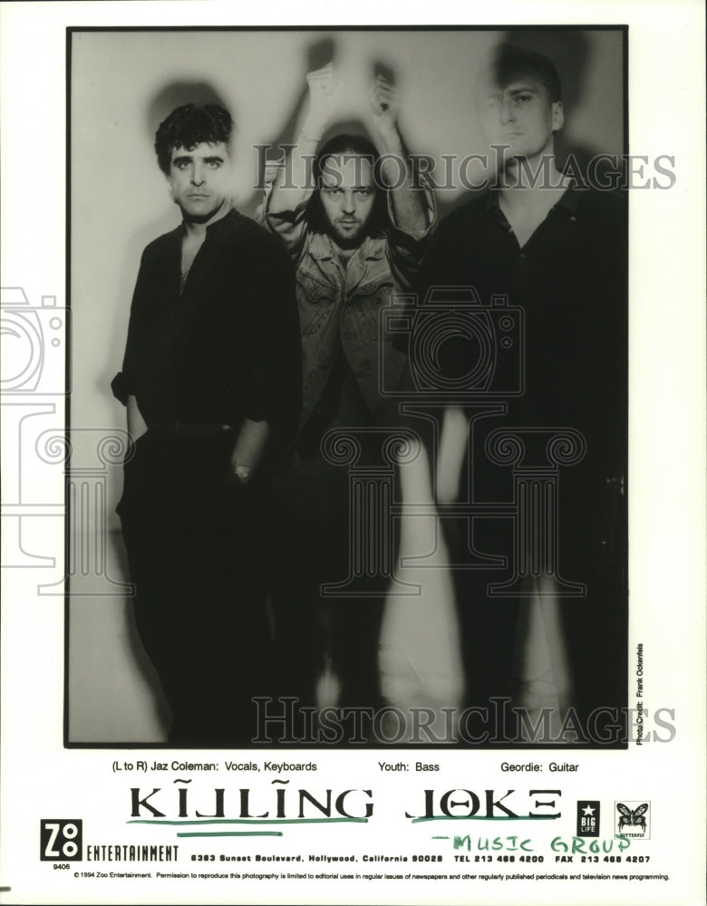 1994 Press Photo Members of &quot;Killing Joke&quot;. - hcp05271- Historic Images