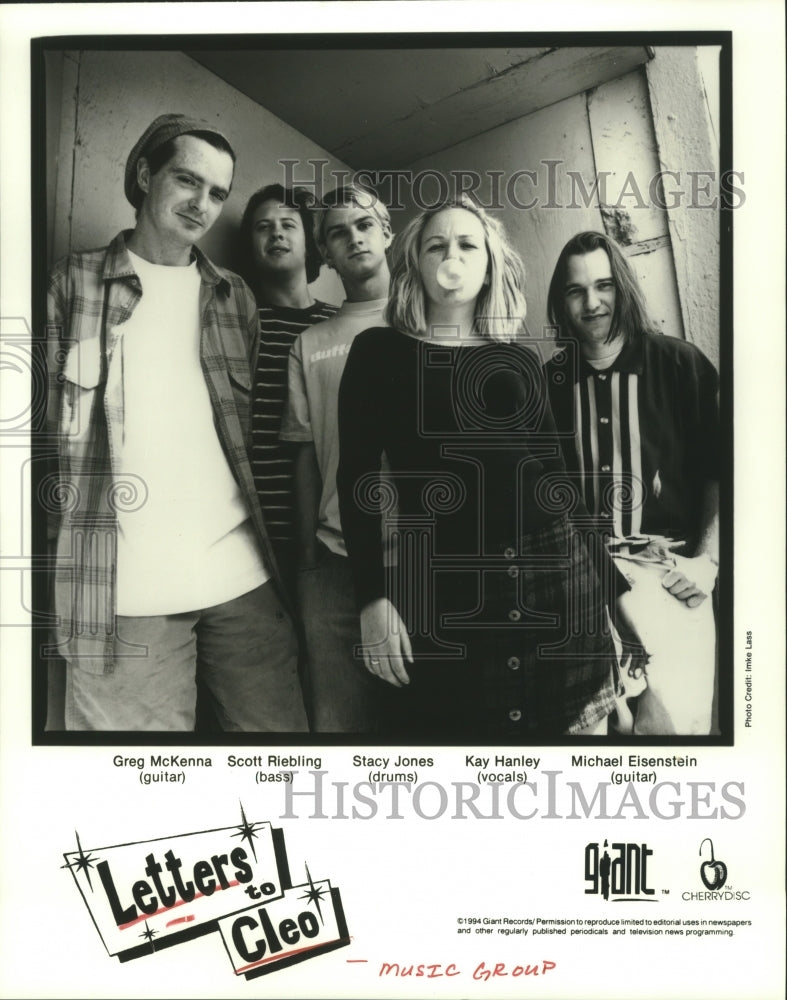 1994 Press Photo Members of the music group Letters to Cleo - hcp05301- Historic Images