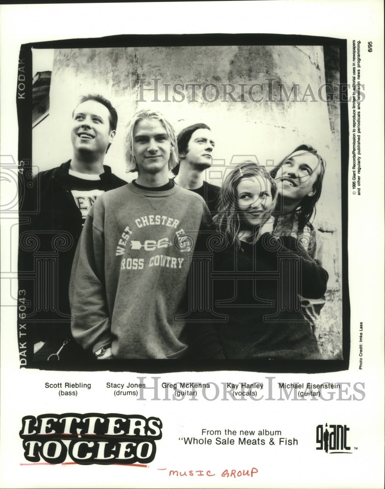 1995 Press Photo Members of the music group Letters to Cleo - hcp05307- Historic Images