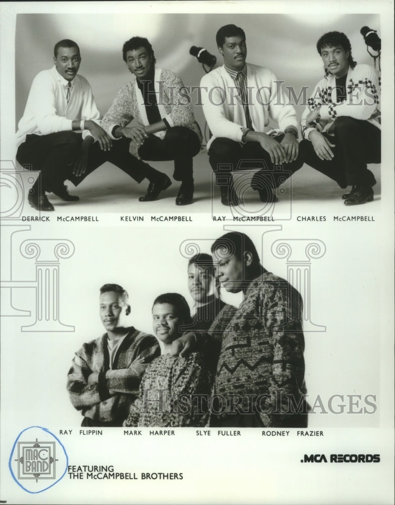 1988 Press Photo Members of the music group Mac Band - hcp05325- Historic Images