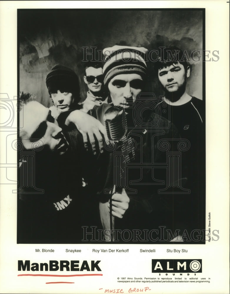 1997 Press Photo Members of the music group Man Break - hcp05337- Historic Images