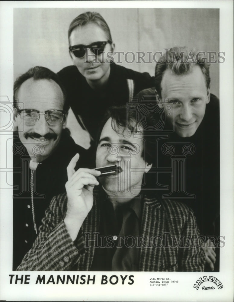 1990 Press Photo Members of the entertainment group The Mannish Boys- Historic Images