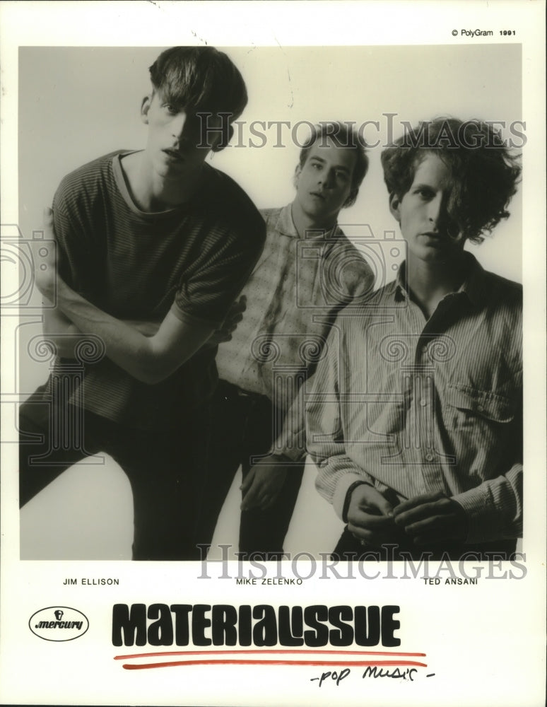 1991 Press Photo Members of the pop music group Materialissue - hcp05391- Historic Images