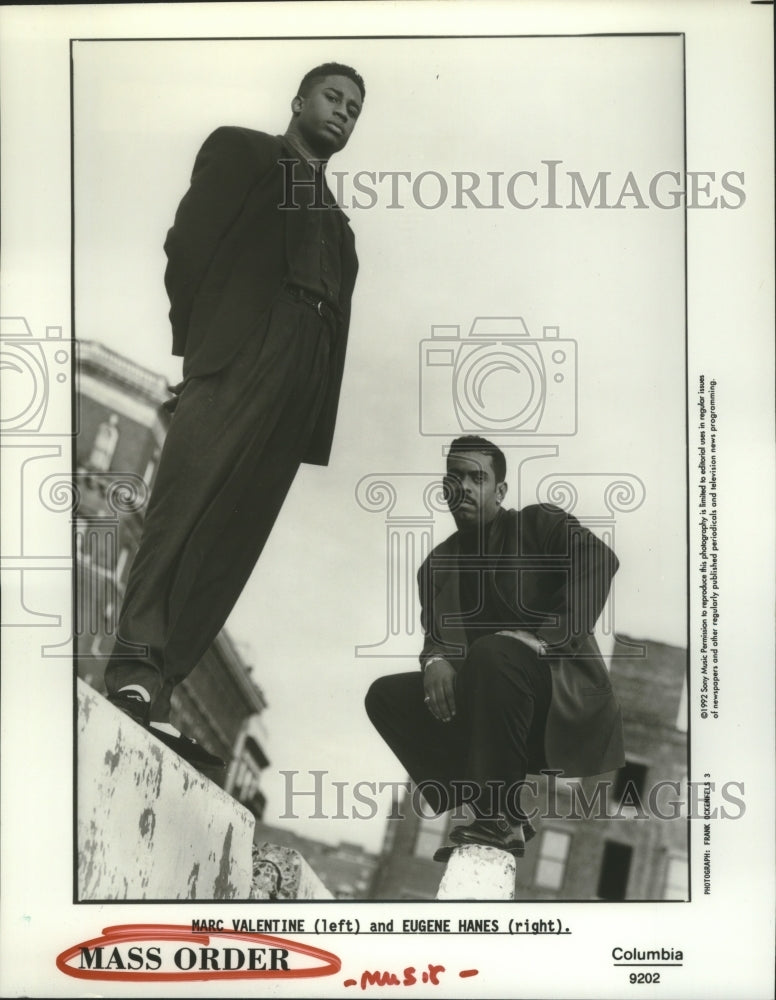 1992 Press Photo Members of the music group Mass Order - hcp05393- Historic Images