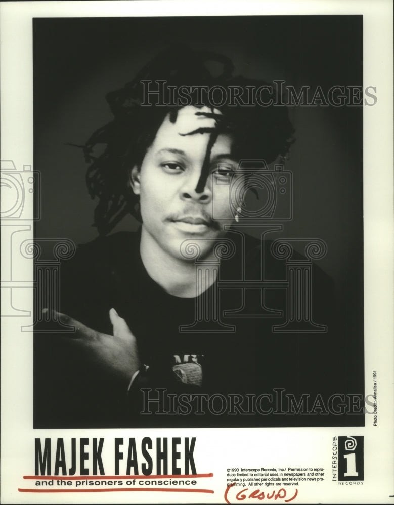 1991 Press Photo Musician from Majek Fashek and the Prisoners of Conscience- Historic Images