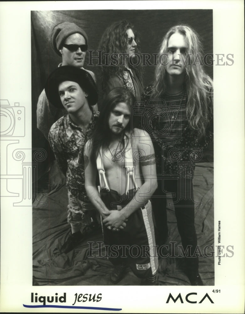 1991 Press Photo Members of the music group Liquid Jesus - hcp05412- Historic Images