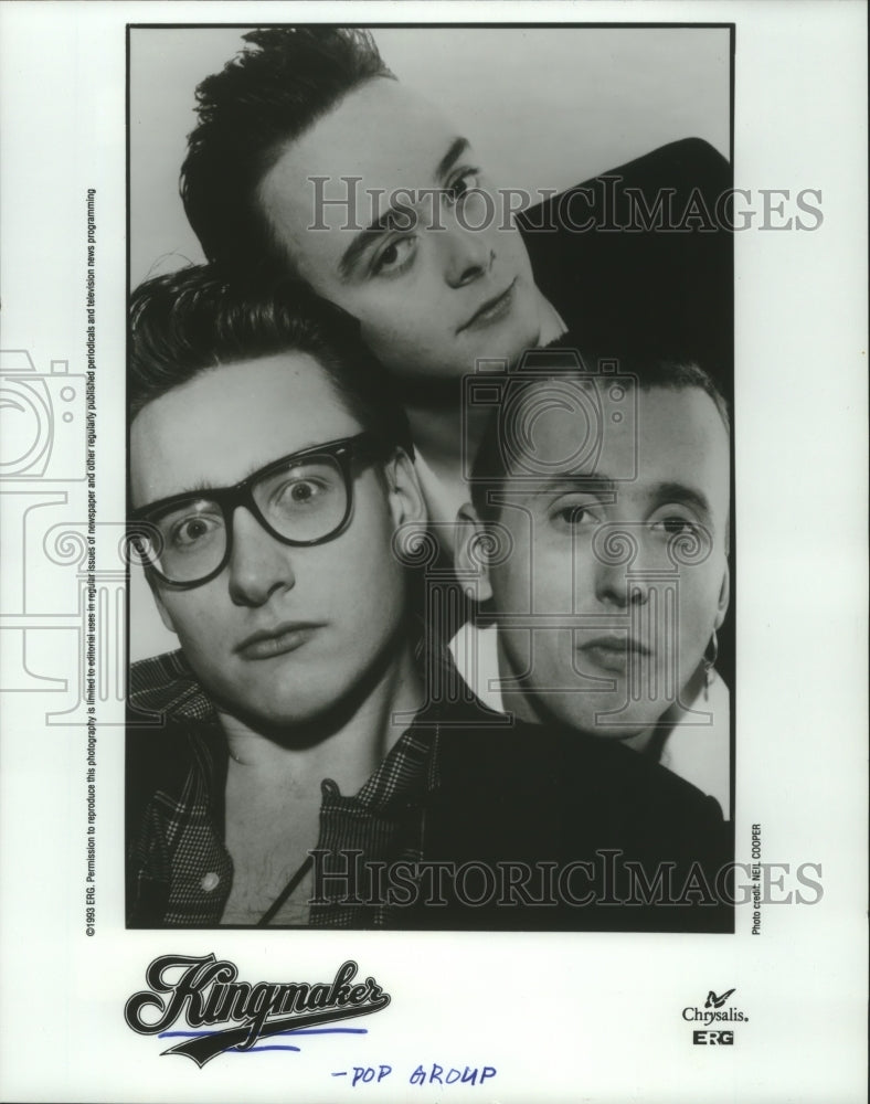 1993 Press Photo Members of the pop music group Kingmaker - hcp05438- Historic Images