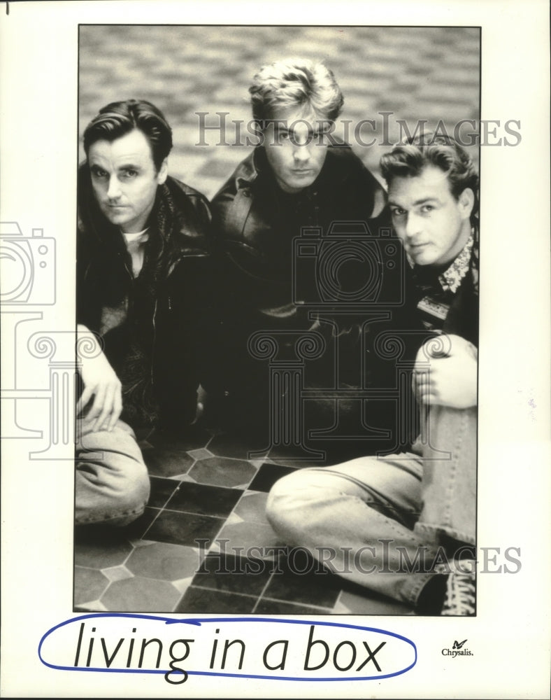 1989 Press Photo Members of the rock music group Living in a Box - hcp05486- Historic Images