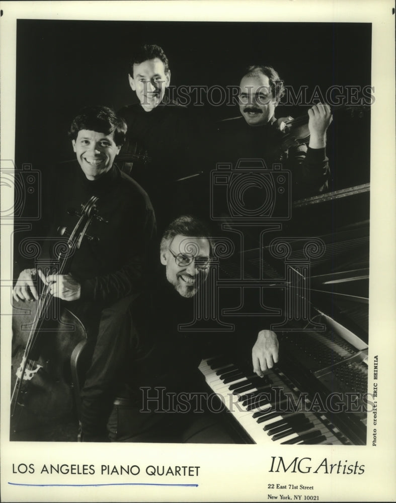 1990 Press Photo Members of the Los Angeles Piano Quartet music group- Historic Images