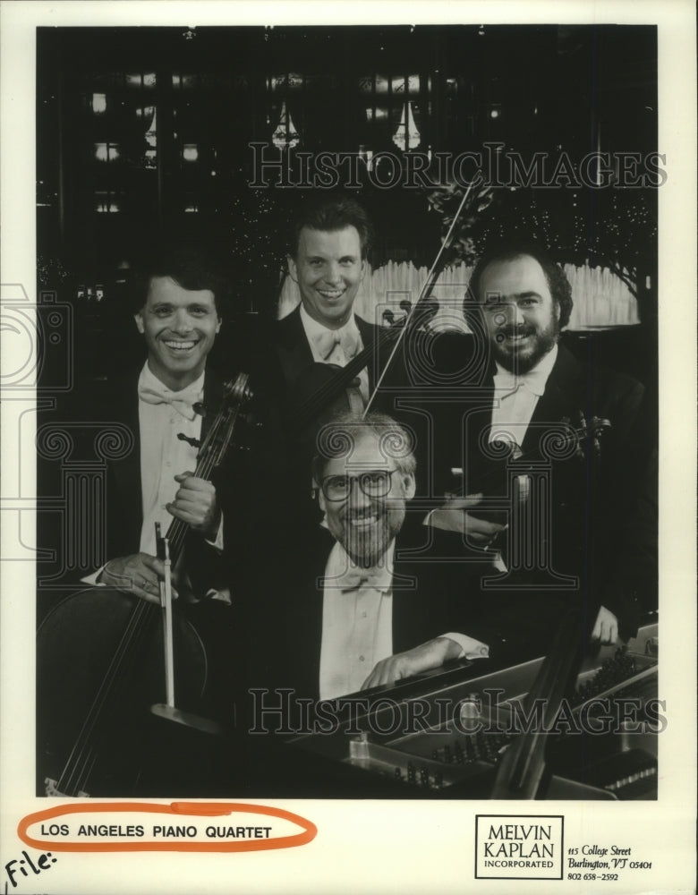 1992 Press Photo Members of the music group Los Angeles Piano Quartet- Historic Images