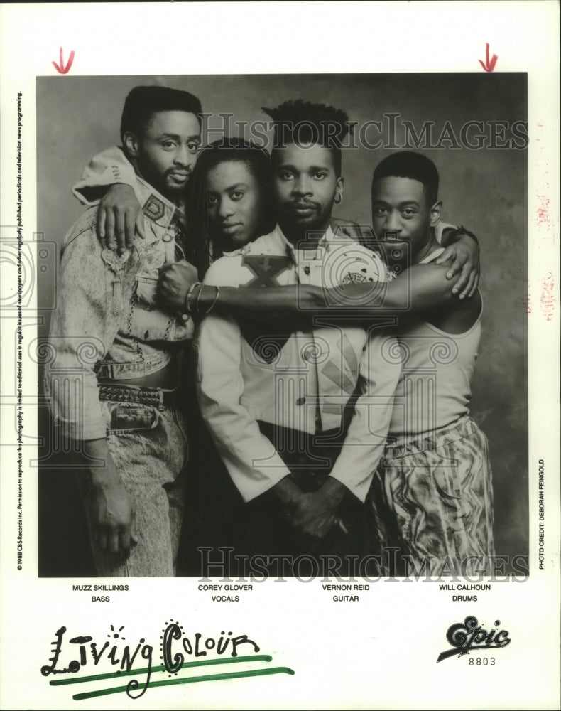 1989 Press Photo Members of the rock music group Living Colour - hcp05550- Historic Images