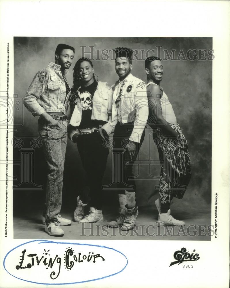 1988 Press Photo Members of the music group Living Color - hcp05551- Historic Images