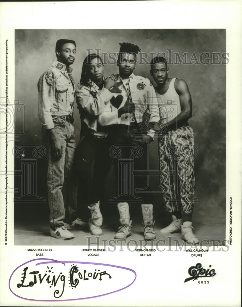 1989 Press Photo Members of the rock music group Living Colour - hcp05552- Historic Images