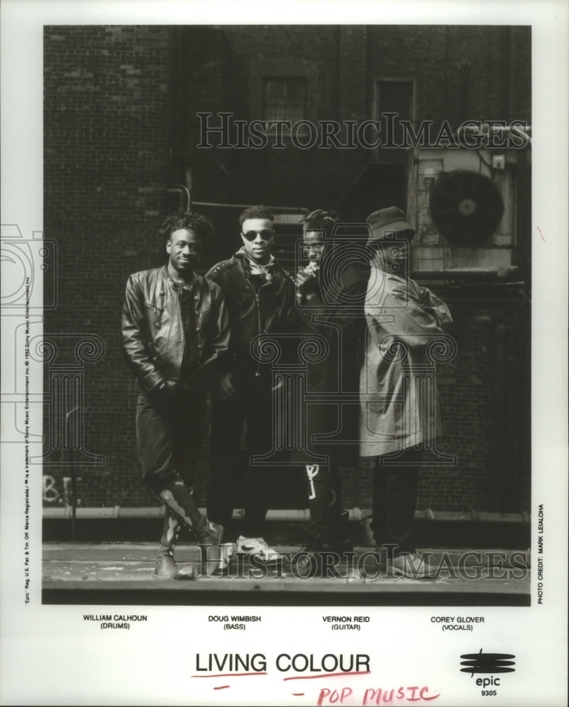 1993 Press Photo Members of the pop music group Living Colour - hcp05561- Historic Images