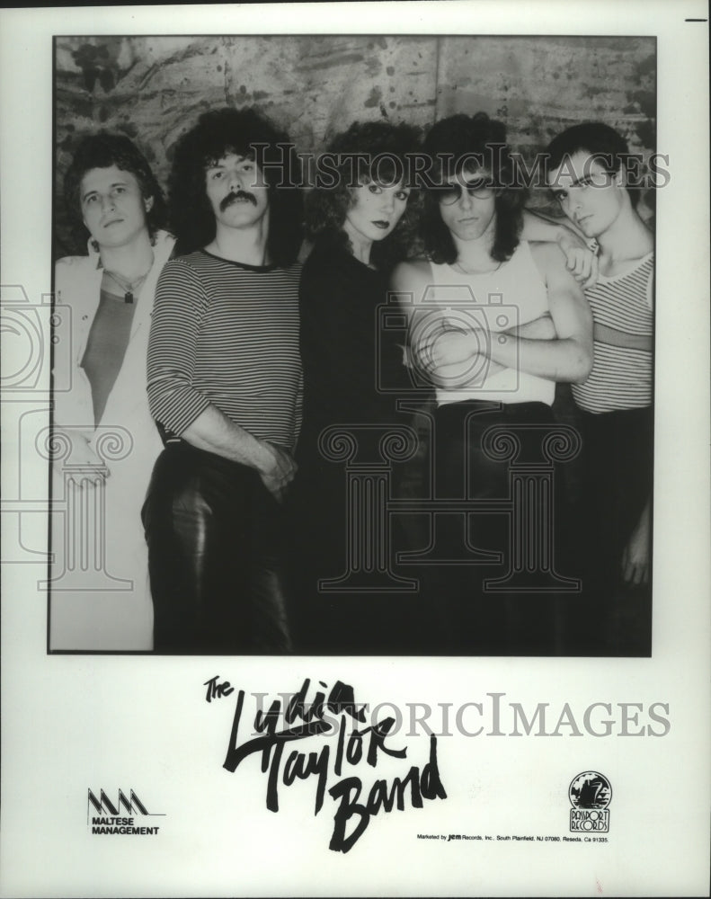 1982 Press Photo Members of the pop music group The Lydia Taylor Band- Historic Images