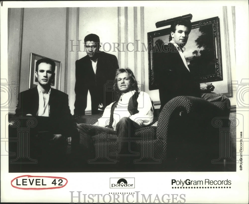 1988 Press Photo Rock group &quot;Level 42&quot; - hcp05630- Historic Images