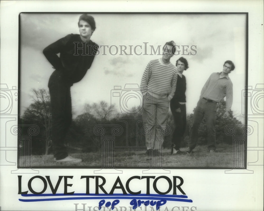 1984 Press Photo Pop music group &quot;Love Tractor&quot;. - hcp05638- Historic Images