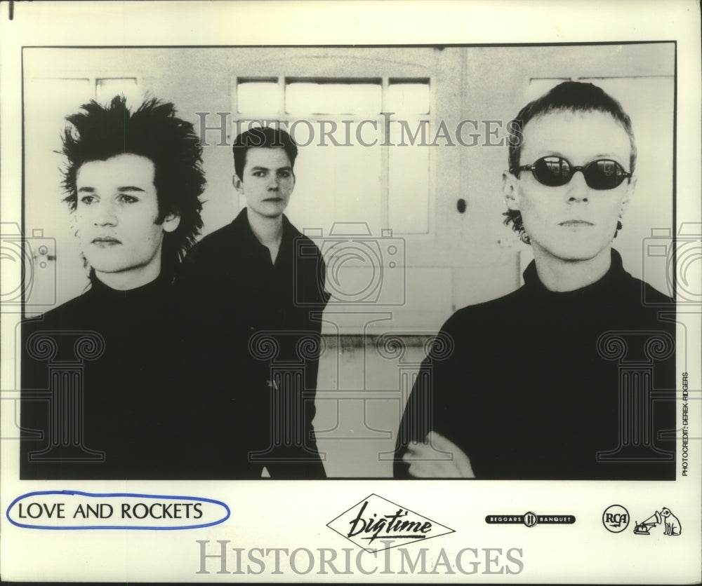 1989 Press Photo Rock group &quot;Love and Rockets&quot;. - hcp05640- Historic Images