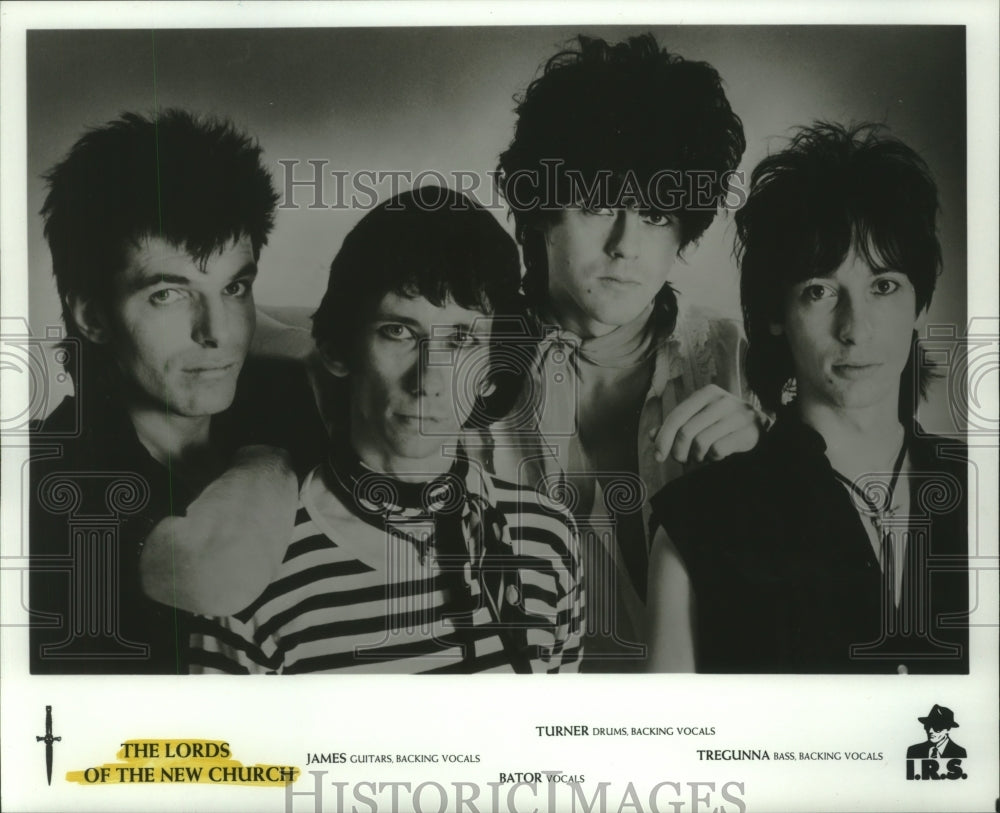 1982 Press Photo Pop music group The Lords of the New Church. - hcp05663- Historic Images