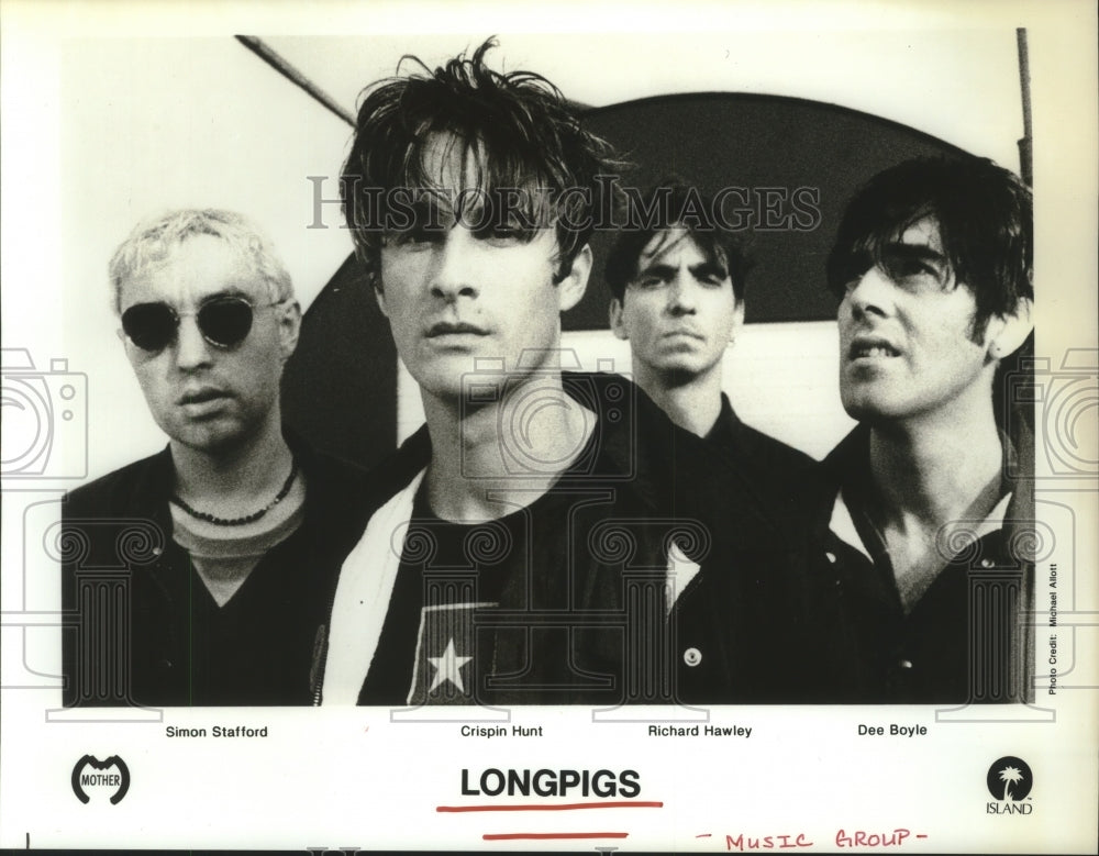 1997 Press Photo Members of &quot;Longpigs&quot;. - hcp05666- Historic Images