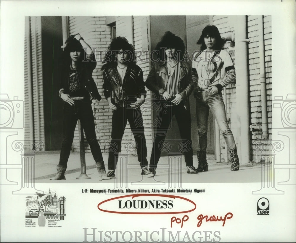 1985 Press Photo Members of pop group "Loudness". - hcp05673- Historic Images