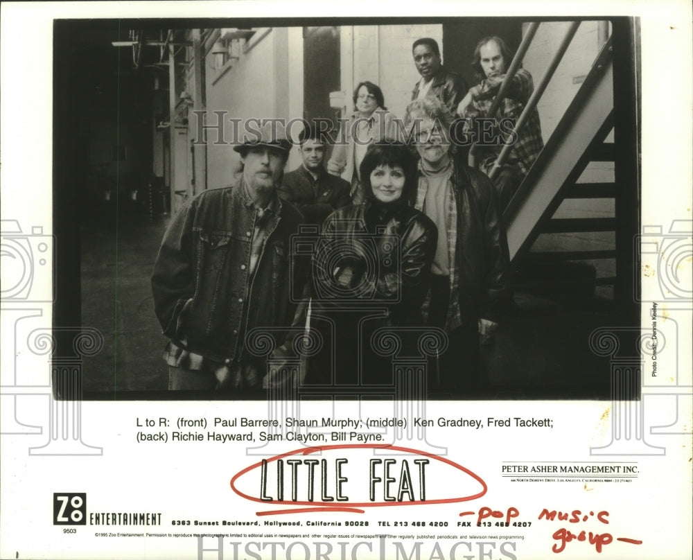 1995 Press Photo Musical group "Little Feat" - hcp05682- Historic Images