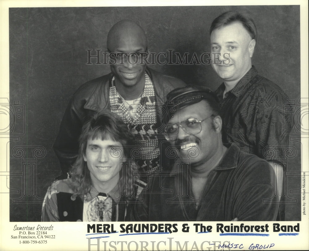 1993 Press Photo Members of the music group Merl Saunders & The Rainforest Band- Historic Images