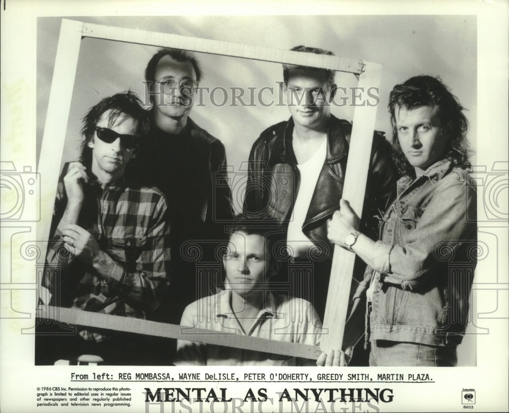 1986 Press Photo Members fo the pop music group Mental As Anything - hcp05729- Historic Images