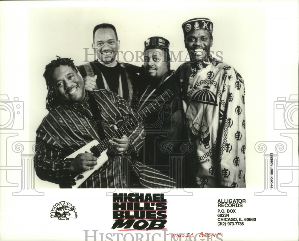 1995 Press Photo Members of the music group Michael Hill&#39;s Blues Mob - hcp05739- Historic Images