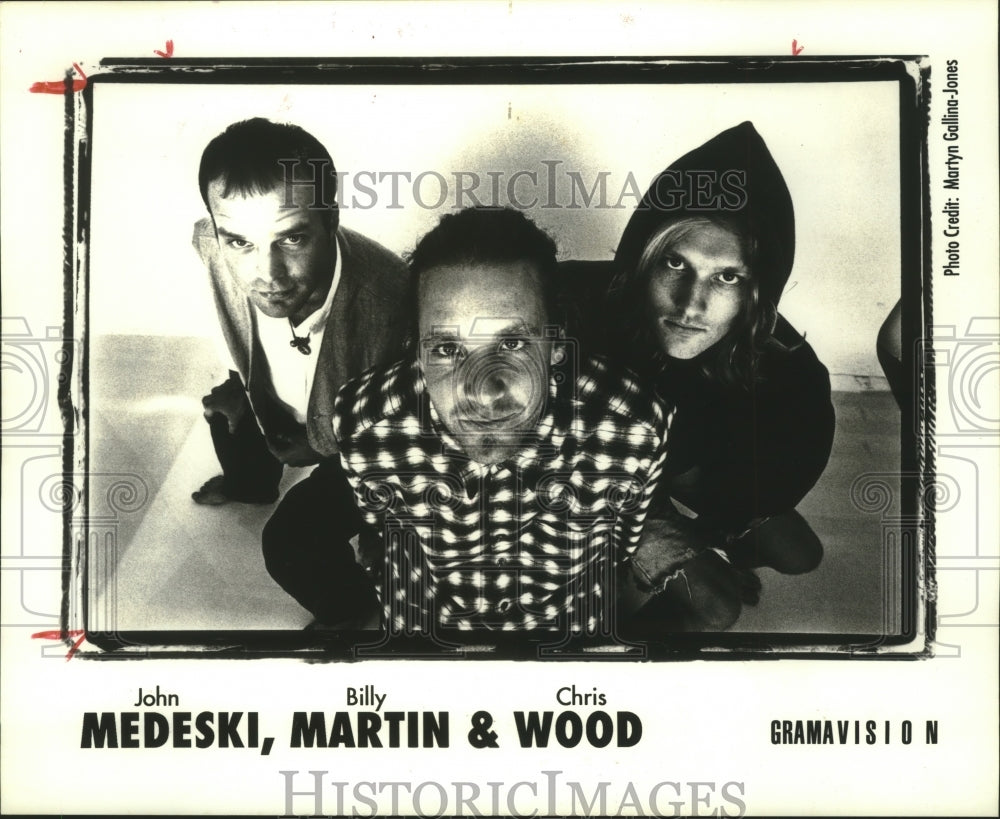 1995 Press Photo Members of the music group Medeski, Martin, &amp; Wood - hcp05758- Historic Images