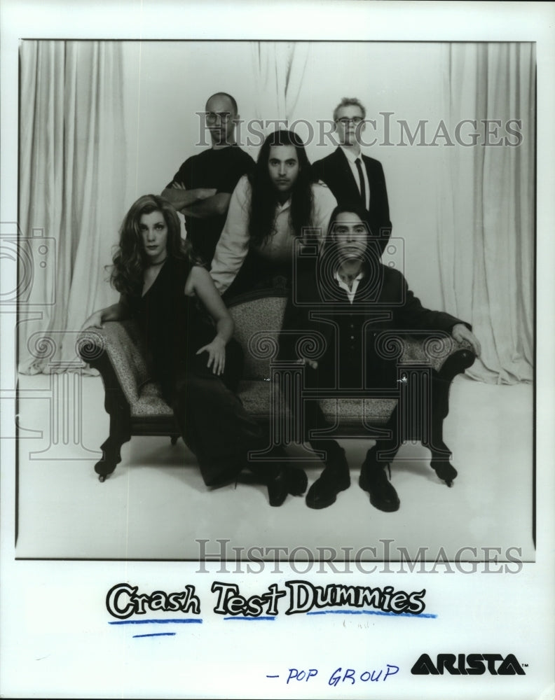 1993 Press Photo Members of the pop music group Crash Test Dummies - hcp05769- Historic Images