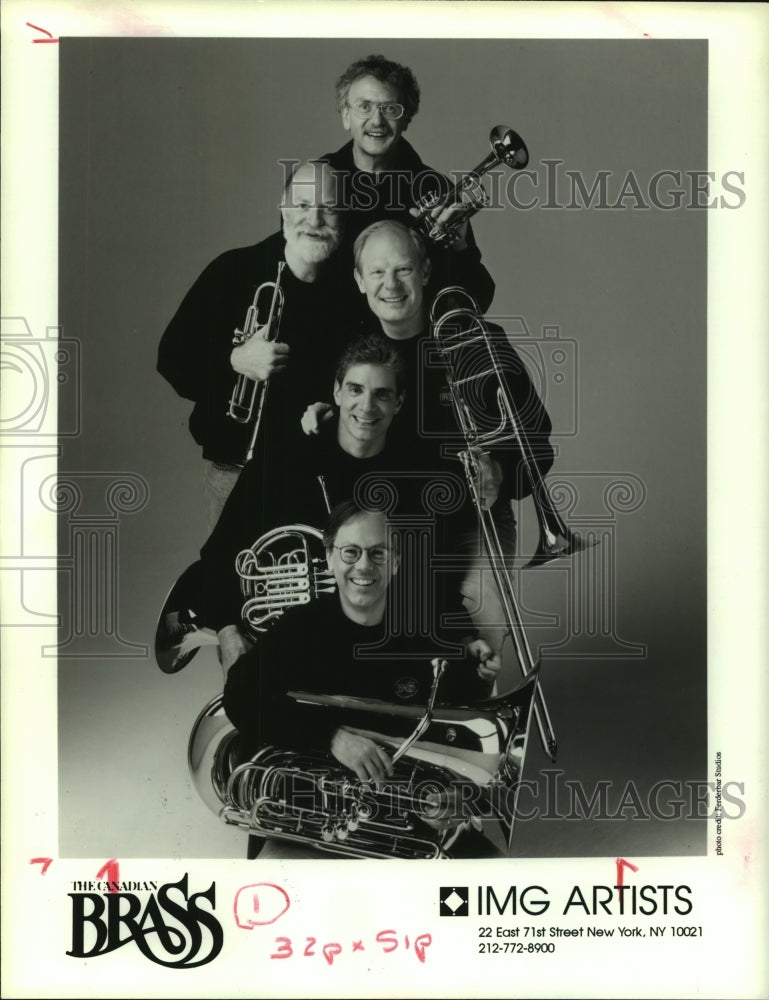 1997 Press Photo The Canadian Brass-Music Group - hcp05834- Historic Images